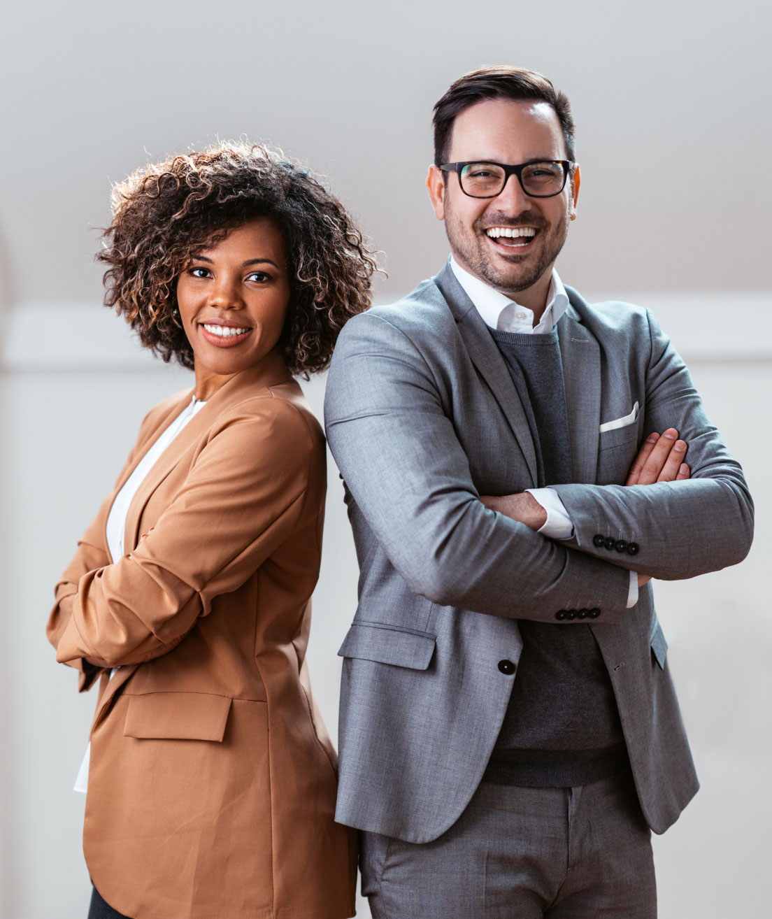 Two People Smiling Two People Smiling